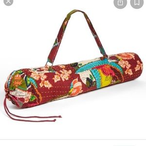 Multicolor quilted Prana yoga mat carrier